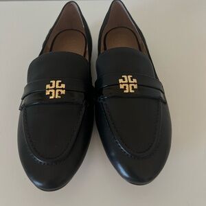 Tory Burch Jolie Loafer Soft Patent Black Calf Leather 7.5 Like New